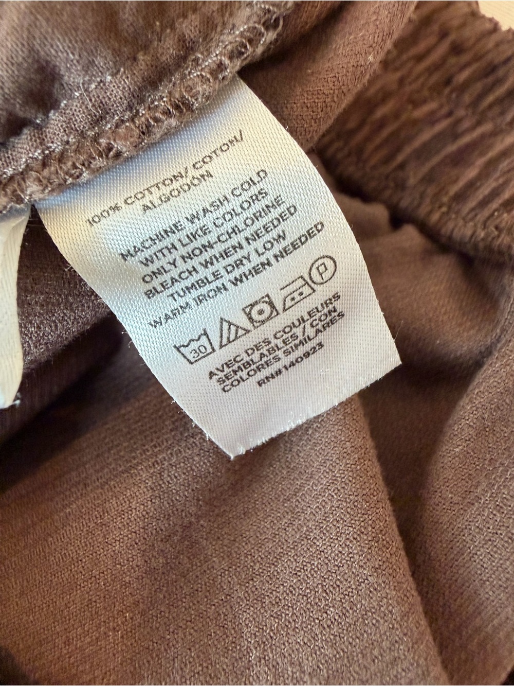 LOFT Pull-On Brown Corduroy Wide Leg Pants Size Small - Picture 5 of 7
